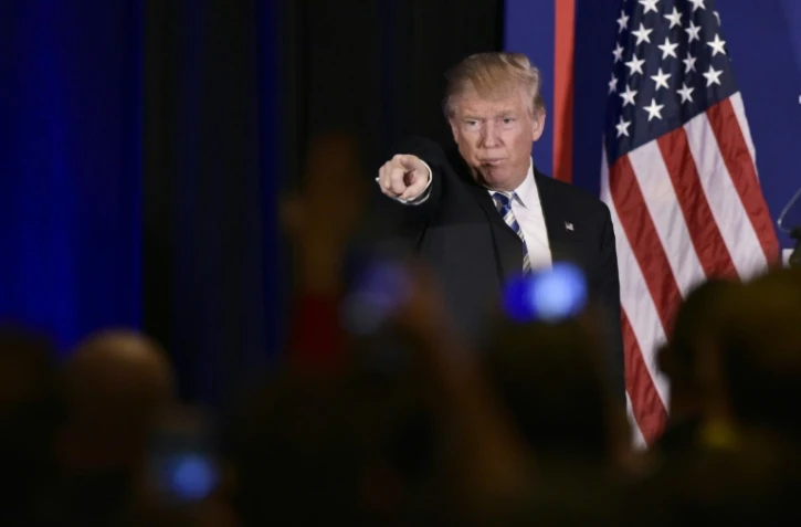 Donald Trump lors d'un meeting de campagne à Gettysburg (Pennsylvanie)