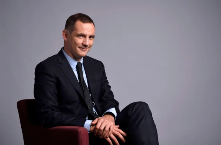 Le président du conseil exécutif corse, Gilles Simeoni, lors d'un entretien à Paris, le 24 janvier 2018