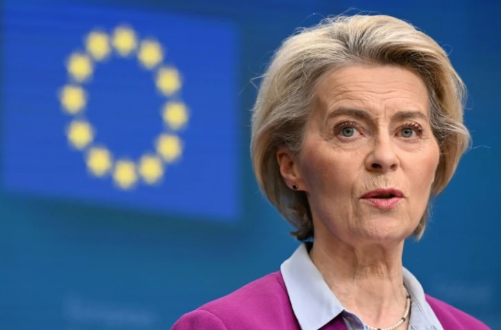 La présidente de la Commission européenne Ursula von der Leyen à Bruxelles, le 1er février 2024
