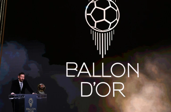 L'Argentin Lionel Messi après avoir reçu le Ballon d'Or 2019, le 2 décembre 2019 à Paris