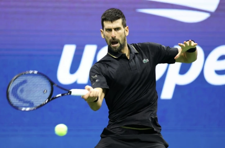 Le Serbe Novak Djokovic lors de son quart de finale contre l'Américain Taylor Fritz, le 2 septembre 2025 à New York
