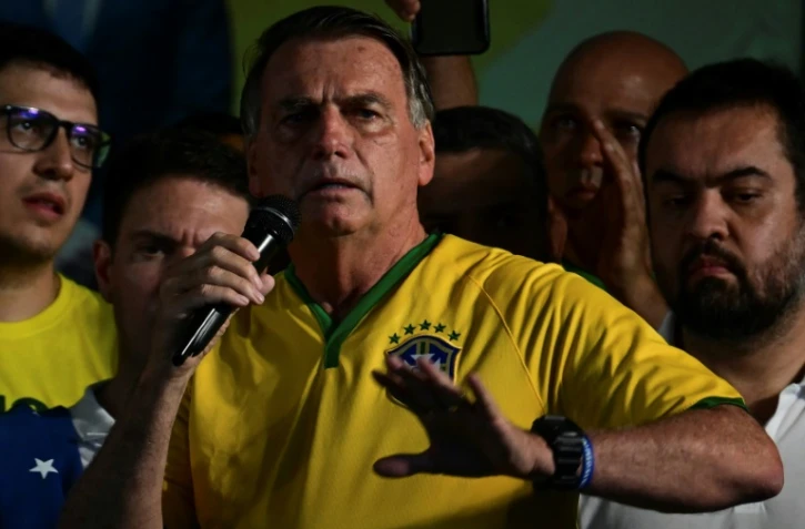 L'ancien président brésilien Jair Bolsonaro, le 16 mars 2024 à Rio de Janeiro