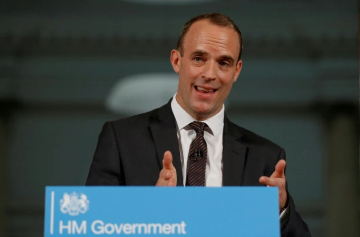 Le secrétaire d'Etat au Brexit Dominic Raab, le 23 août 2018