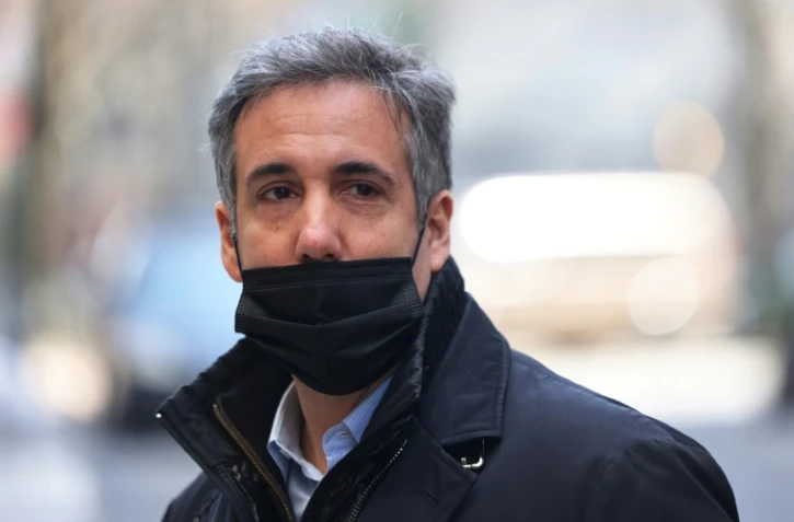 Michael Cohen, ex-avocat personnel de Donald Trump, à sa sortie des bureaux du procureur de Manhattan, le 19 mars 2021
