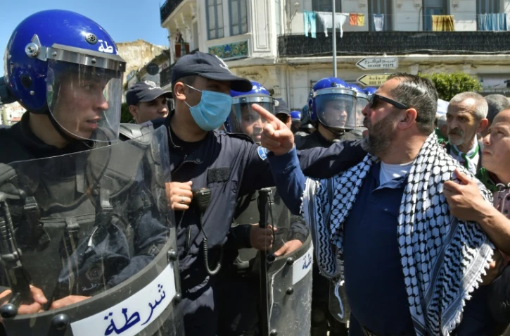 Manifestation à Alger à l'occasion de la Fête du travail le 1er mai 2019