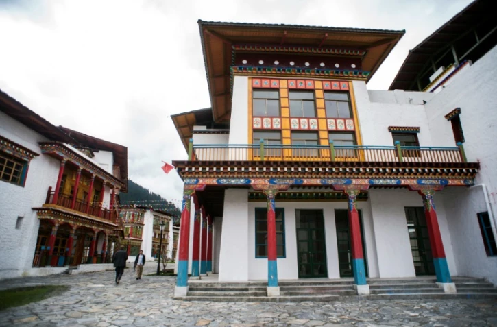 Des bâtiments vides à Lulang, près de Nyingchi dans la région autonome du Tibet en Chine le 13 septembre 2016