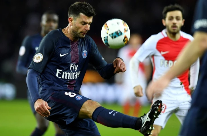 Thiago Motta, ici le 29 janvier 2017 au Parc des Princes face à Monaco, a prolongé avec le Paris SG jusqu'à juin 2018