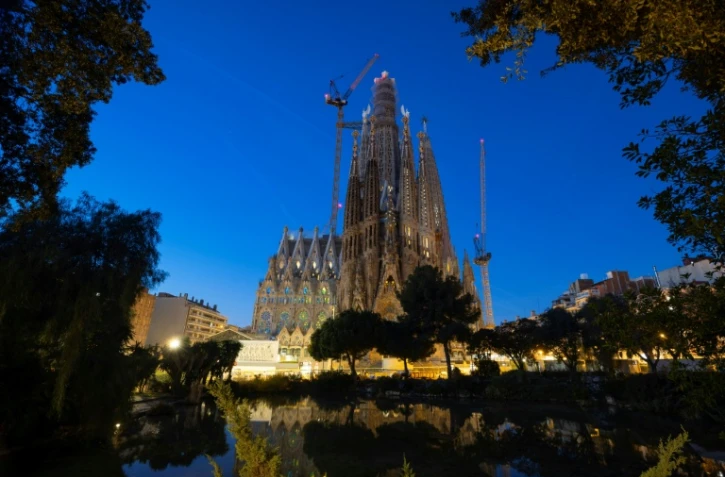 La Sagrada Familia de l'achitecte Antoni Gaudi, à Barcelone, le 15 janvier 2026, en Espagne