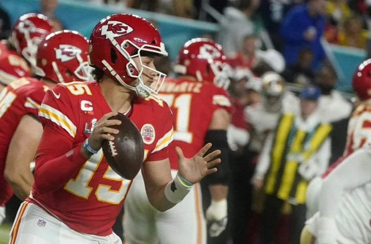 Le quarterback des Kansas City Chiefs Patrick Mahomes face aux San Francisco 49ers lors du Super Bowl, le 2 février 2020 à Miami 