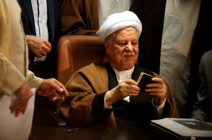 L'ex-président iranien Akbar Hachémi Rafsandjani, l'un des hommes clés de la République islamique, le 21 décembre 2015  à Téhéran
