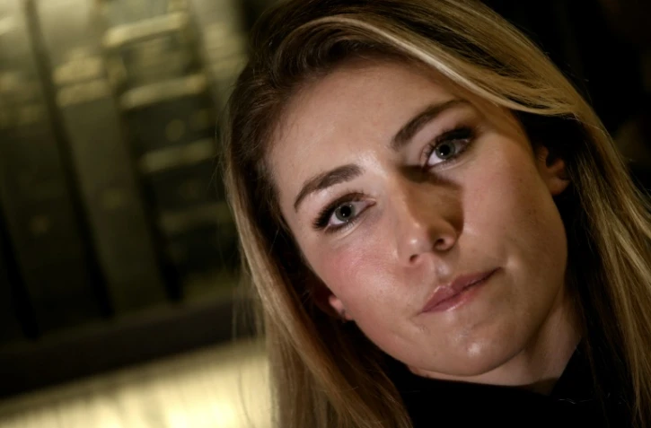 L'Américaine Mikaela Shiffrin en conférence de presse, le 20 décembre 2018 à Courchevel