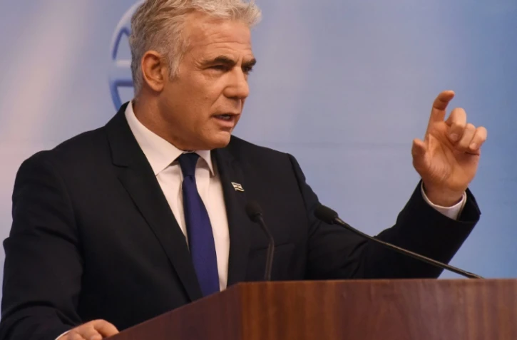 Le ministre israélien des Affaires étrangères Yaïr Lapid, le 24 avril 2022, à Jérusalem