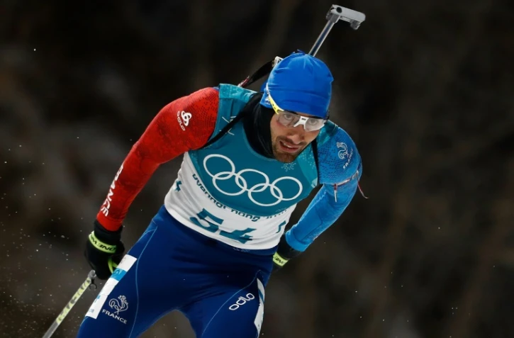 Martin Fourcade lors du 10 km sprint des JO de Pyeongchang, le 11 février 2018