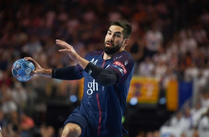 Le demi-centre du Paris SG et de l'équipe de France Nikola Karabatic, avec son club lors de la finale de la Ligue des champions le 27 mai 2018 à  Cologne 