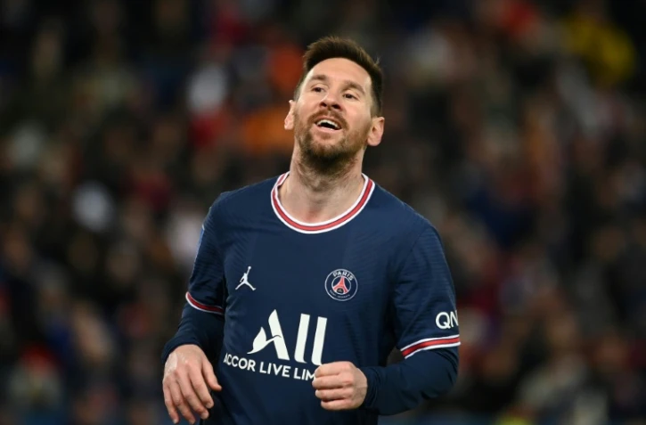 Lionel Messi avec le PSG contre Lorient au Parc des Princes, le 3 avril 2022 
