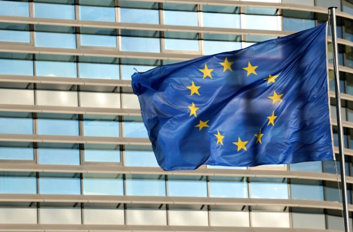 Le drapeau européen à Strasbourg, le 23 avril 2024