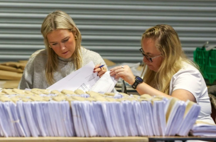Décompte des voix lors de la présidentielle en Irlande, le 25 octobre 2025 à Dublin