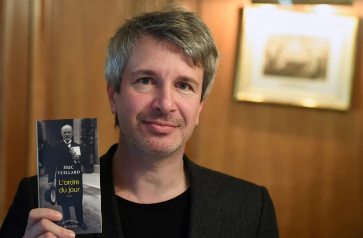 L'écrivain français Prix Goncourt Eric Vuillard le 6 novembre 2017 à Paris