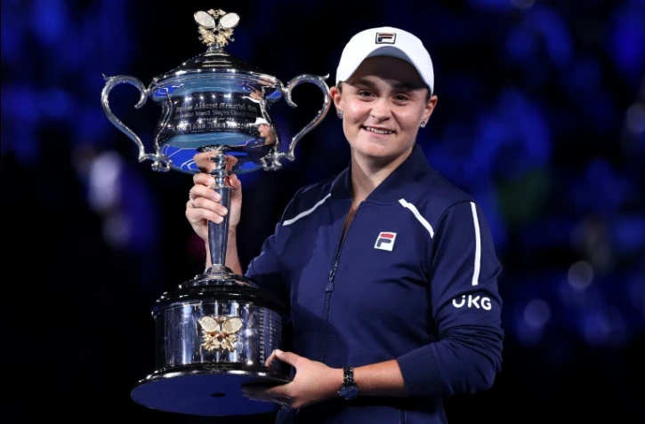 L'Australienne Ashleigh Barty a remporté l'Open d'Australie en battant en finale l'Américaine Danielle Collins, le 29 janvier 2022 à Melbourne