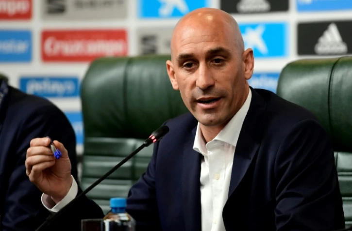 Le président de la Fédération espagnole de football Luis Rubiales pendant le Mondial, le 13 juin 2018 à Krasnodar en Russie 