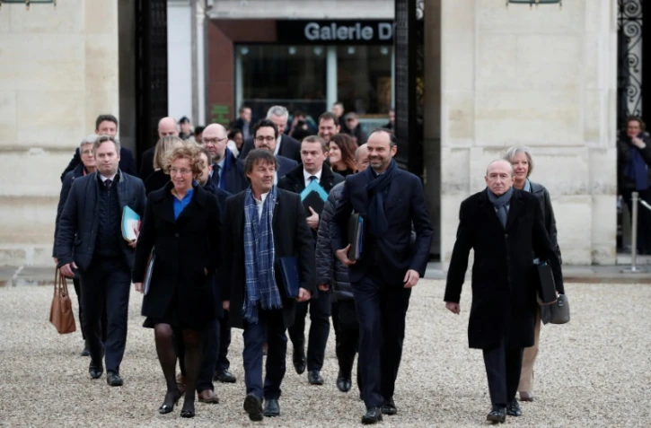 Le gouvernement d'Edouard Philippe fait sa rentrée, le 3 janvier 2018 à Paris