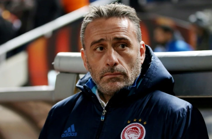 Paulo Bento, alors entraîneur de l'Olympiakos, le 8 décembre 2016 à Nicosie