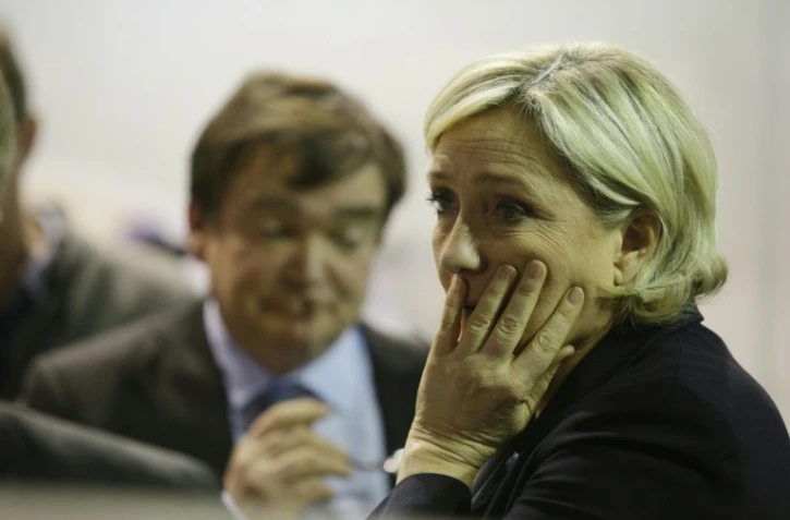 Marine Le Pen au salon de l'agriculture à Paris le 28 février 2017