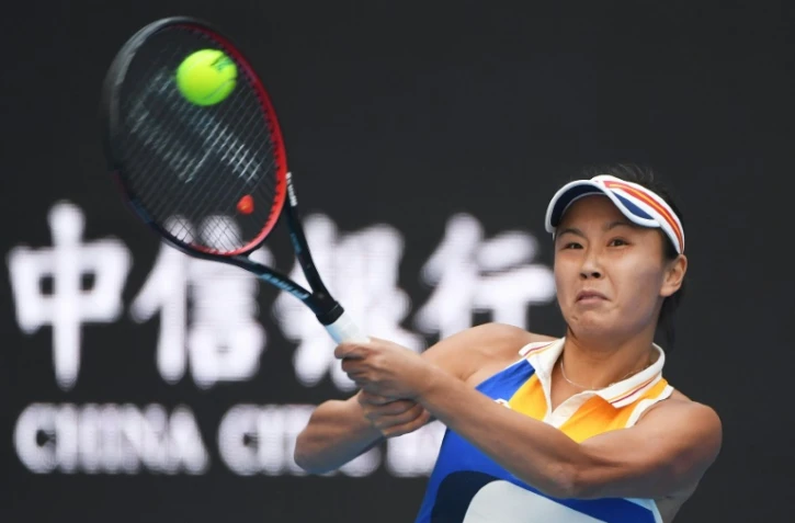 La joueuse de tennise chinoise Peng Shuai lors d'un match du tournoi WTA de Pékin, le 4 octobre 2017
