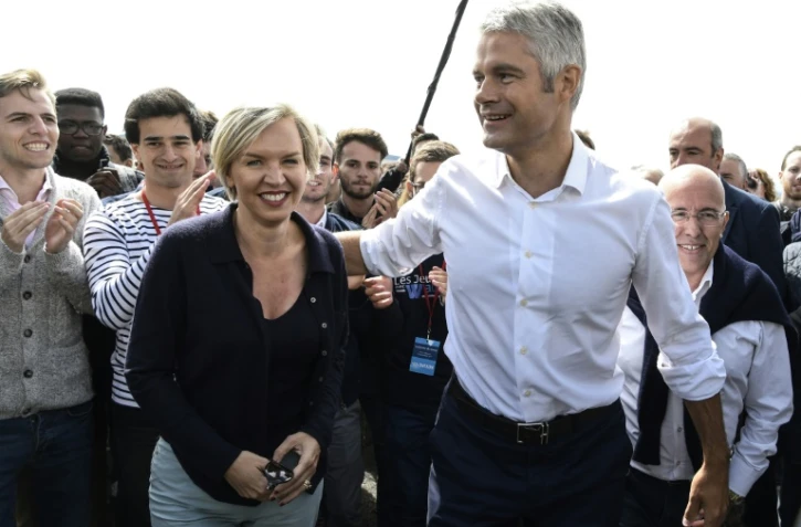 Virginie Calmels accompagne Laurent Wauquiez en septembre 2017 lors de la traditionnelle ascension du Mont Mezenc