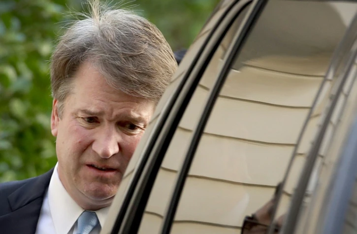 Le candidat à la Cour suprême Brett Kavanaugh quittant sa maison près de Washington, le 19 septembre 2018.
