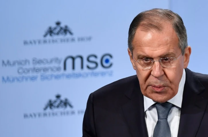 Le ministre russe des Affaires étrangères Sergueï Lavrov a balayé les accusation américaine d'ingérence russe dans la campagne présidentielle de 2016, le 17 février à Munich (Allemagne) lors de la conférence annuelle sur la sécurité.