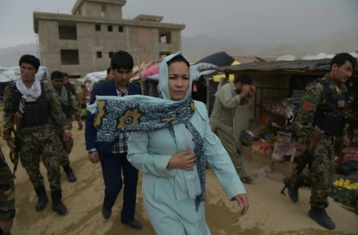 Masooma Muradi, gouverneure de Daikundi, à Nili, capitale de cette province isolée de l'Afghanistan, le 11 mai 2016