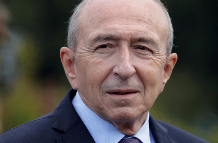 Le ministre de l'Intérieur Gérard Collomb à Satory le 20 septembre 2017