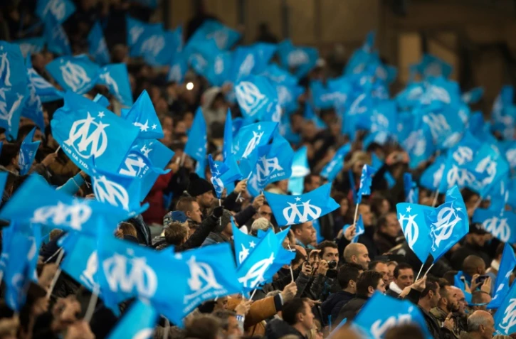 Des supporters marseillais lors d'un match contre Monaco, le 29 novembre 2015 au Vélodrome