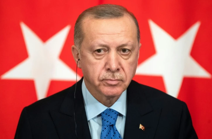 Le président turc Recep Tayyip Erdogan, le 5 mars 2020 à Moscou