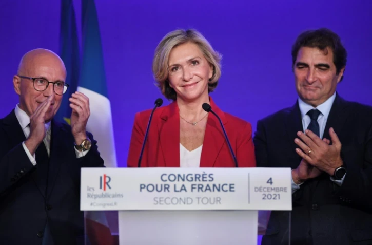 La candidate LR pour l'élection présidentielle 2022, Valérie Pécresse, le 4 décembre 2021 à Paris