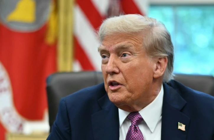 Le président américain Donald Trump lors d'un échange avec la presse à la Maison Blanche à Washington, aux Etats-Unis, le 5 septembre 2025