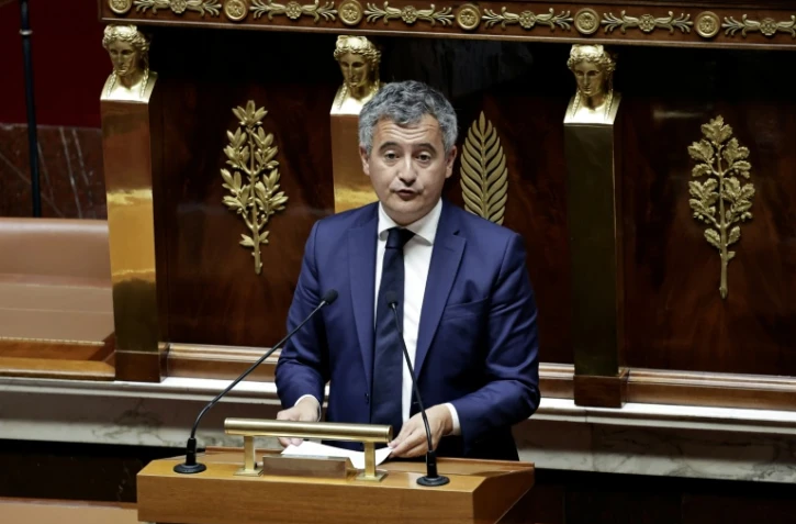 Le ministre de la Justice, Gérald Darmanin, lors de l'examen du projet de loi sur la protection des mineurs à l'Assemblée nationale, le 15 juillet 2026 à Paris