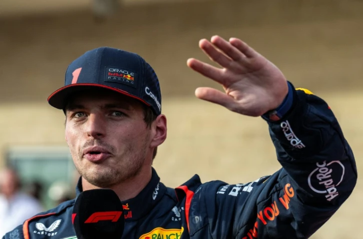 Le pilote de F1 Max Verstappen, vainqueur de la course sprint aux GP des Etats-Unis à Austin, le 21 octobre 2023
