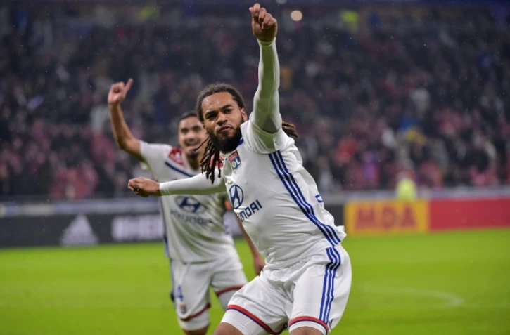 Le défenseur de Lyon Jason Denayer buteur lors de la victoire 1-0 à domicile face à Saint-Etienne en 14e journée de L1 le 23 novembre 2018