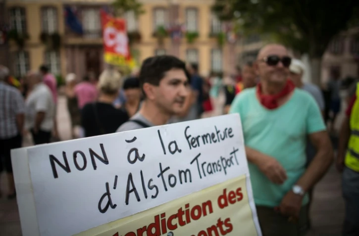 Rassemblement de protestation contre la fermeture d'Alstom le 12 septembre 2016 à Belfort