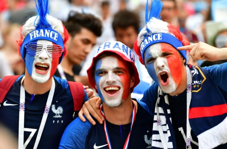 Supporters de l'équipe de France, le 30 juin 2018, à Kazan