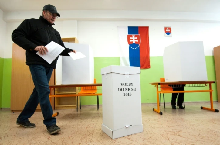 Jour de vote Ă Trnava, en Slovaquie, le 5 mars 2016