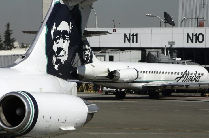 Des avions d'Air Alaska sur le tarmac de l'aérport de Seattle-Tacoma