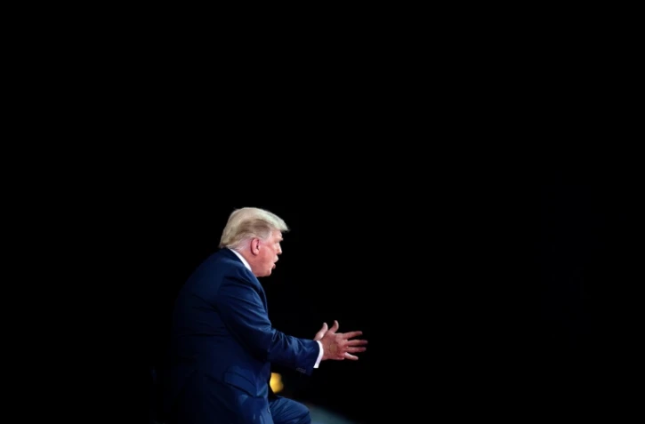 Le président américain Donald Trump participe à un town hall sur NBC à Miami le 15 octobre 2020