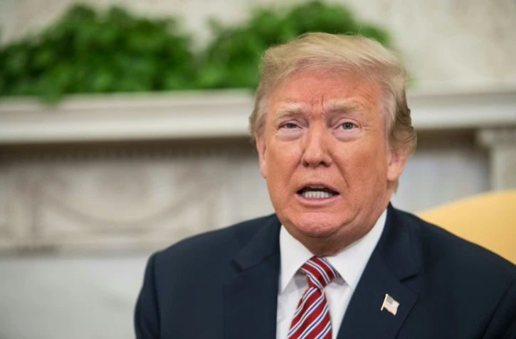 Le président américain Donald Trump le 10 avril 2018 à la Maison Blanche