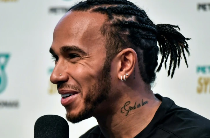 Le Britannique Lewis Hamilton en conférence de presse, le 13 novembre 2019 à Sao Paulo