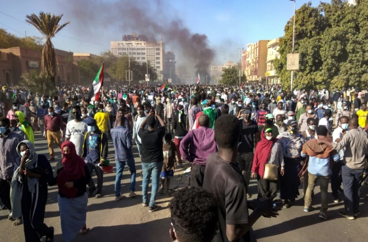 Manifestation à Khartoum le 30 décembre 2021 contre le coup d'Etat militaire du 25 octobre