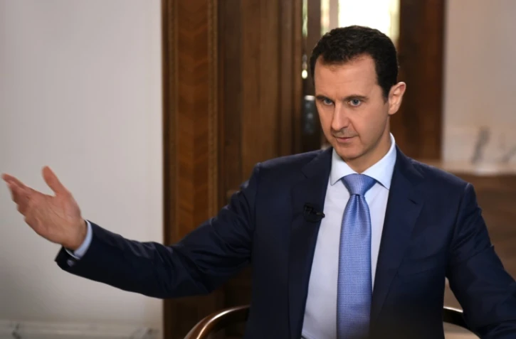 Le président syrien Bachar al-assad, le 18 décembre 2015 à Damas