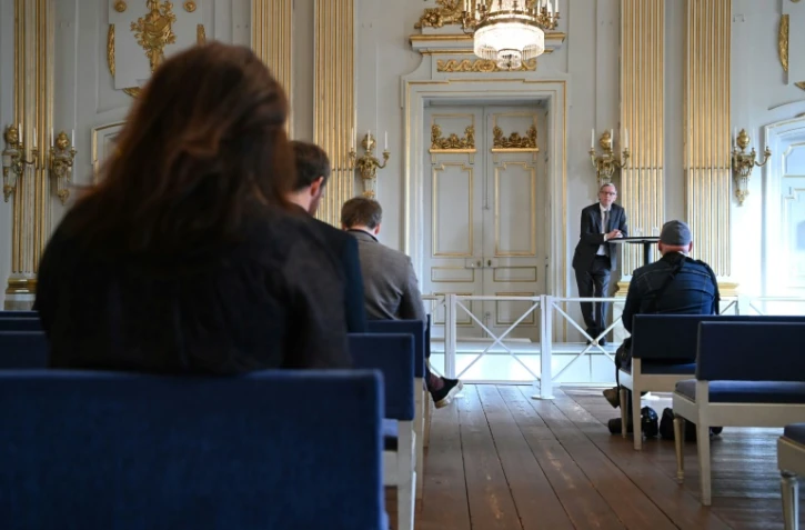 L'académie suédoise des prix Nobel à Stockholm, le 7 octobre 2021